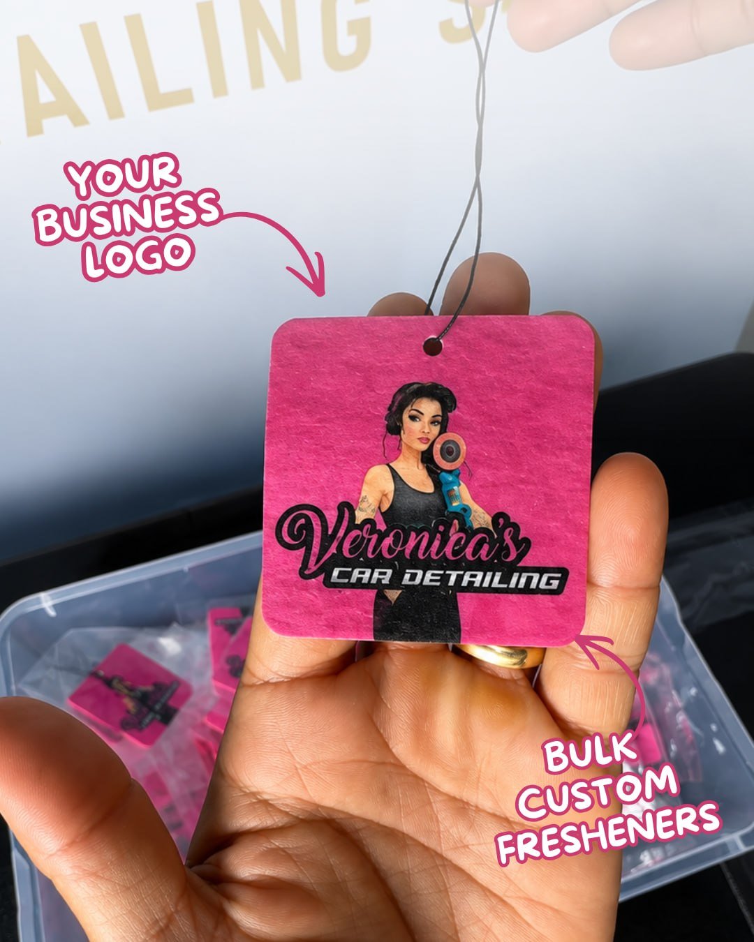 Custom logo air freshener by V-LINIX