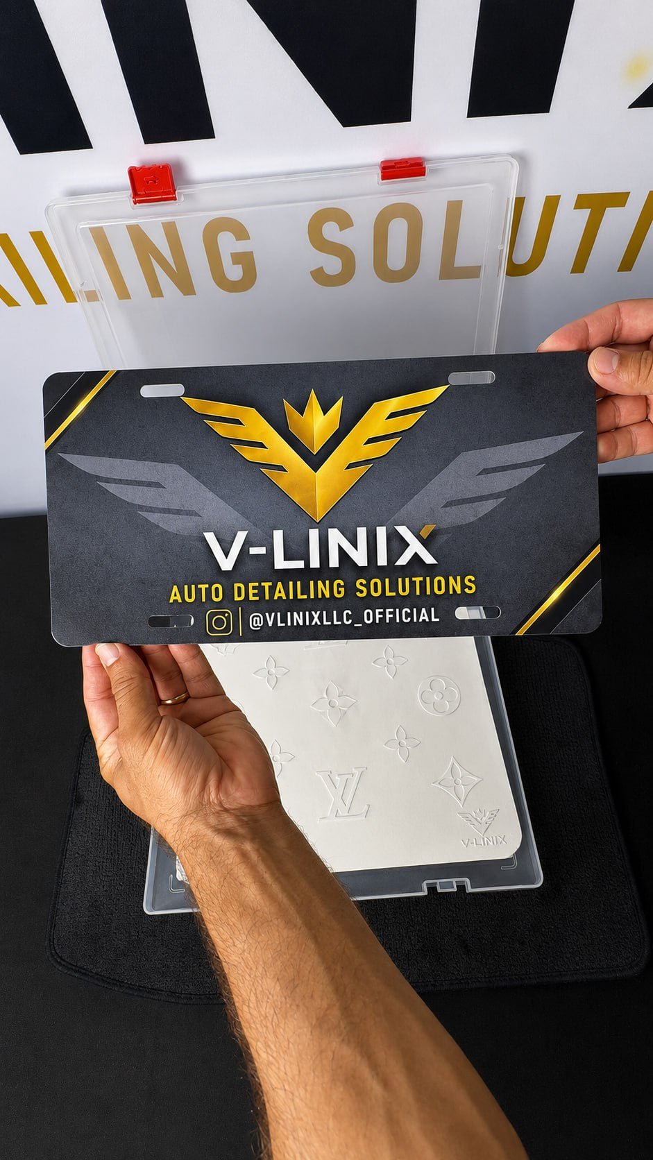 Custom aluminum cover plate by V-LINIX